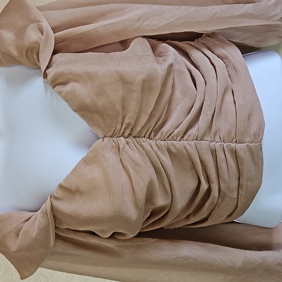 A.PEACH YOKE CROP TOP SIZE L - Picture 2 of 9